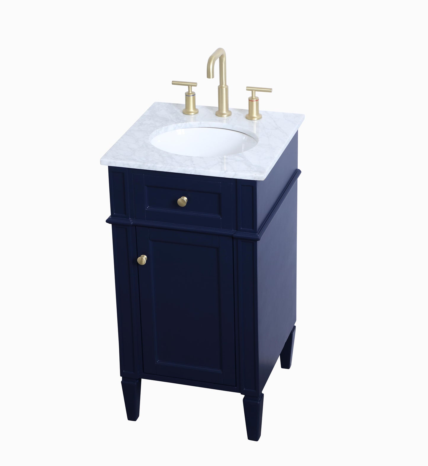 18 inch Single Bathroom Vanity in Blue - BC1201835BL