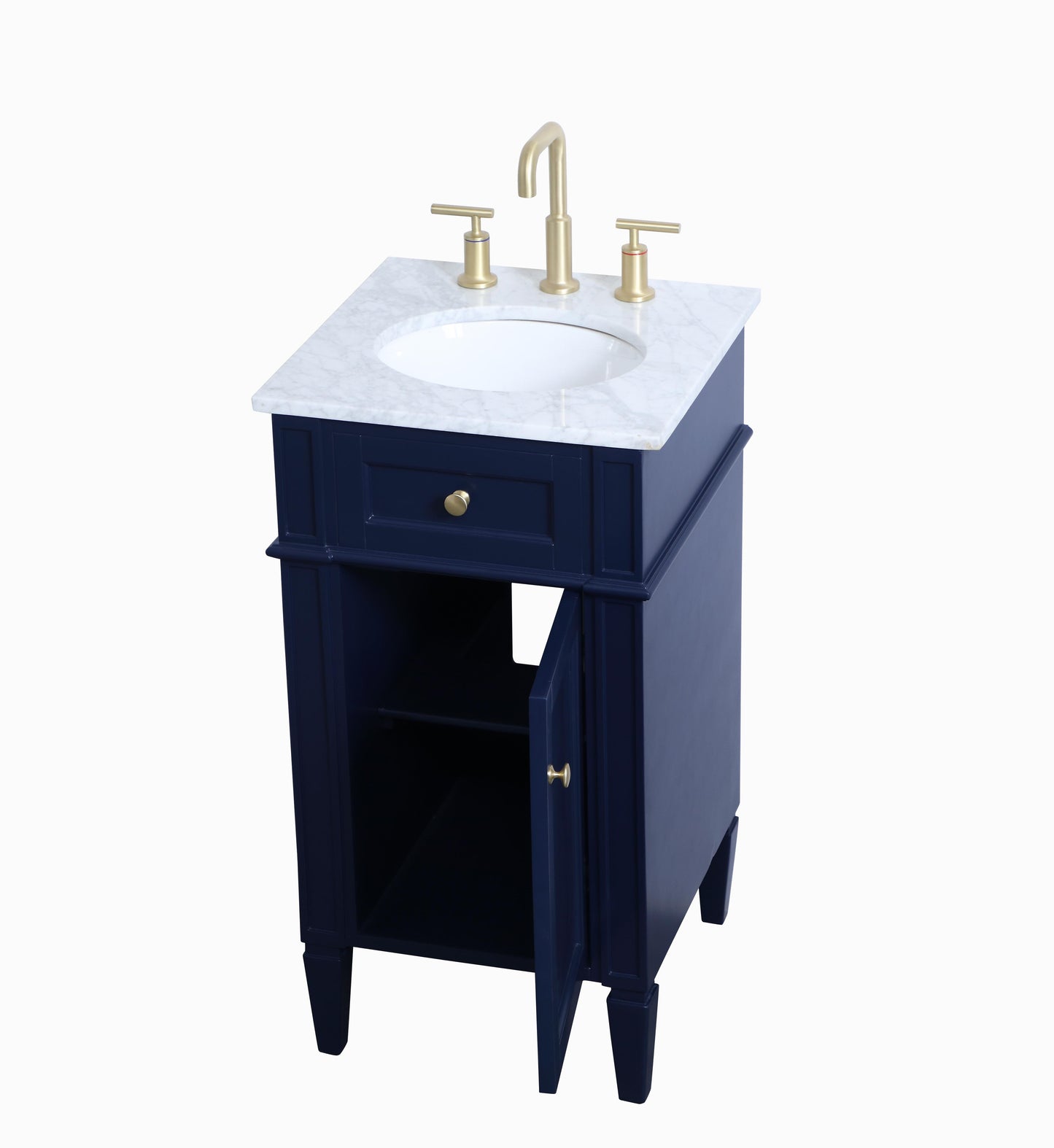 18 inch Single Bathroom Vanity in Blue - BC1201835BL