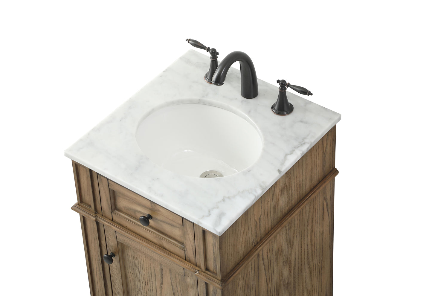 18 inch Single Bathroom Vanity in Driftwood - BC1201835DW