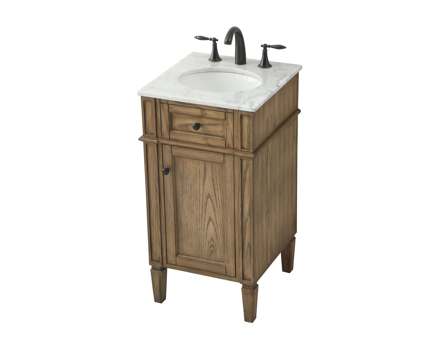 18 inch Single Bathroom Vanity in Driftwood - BC1201835DW