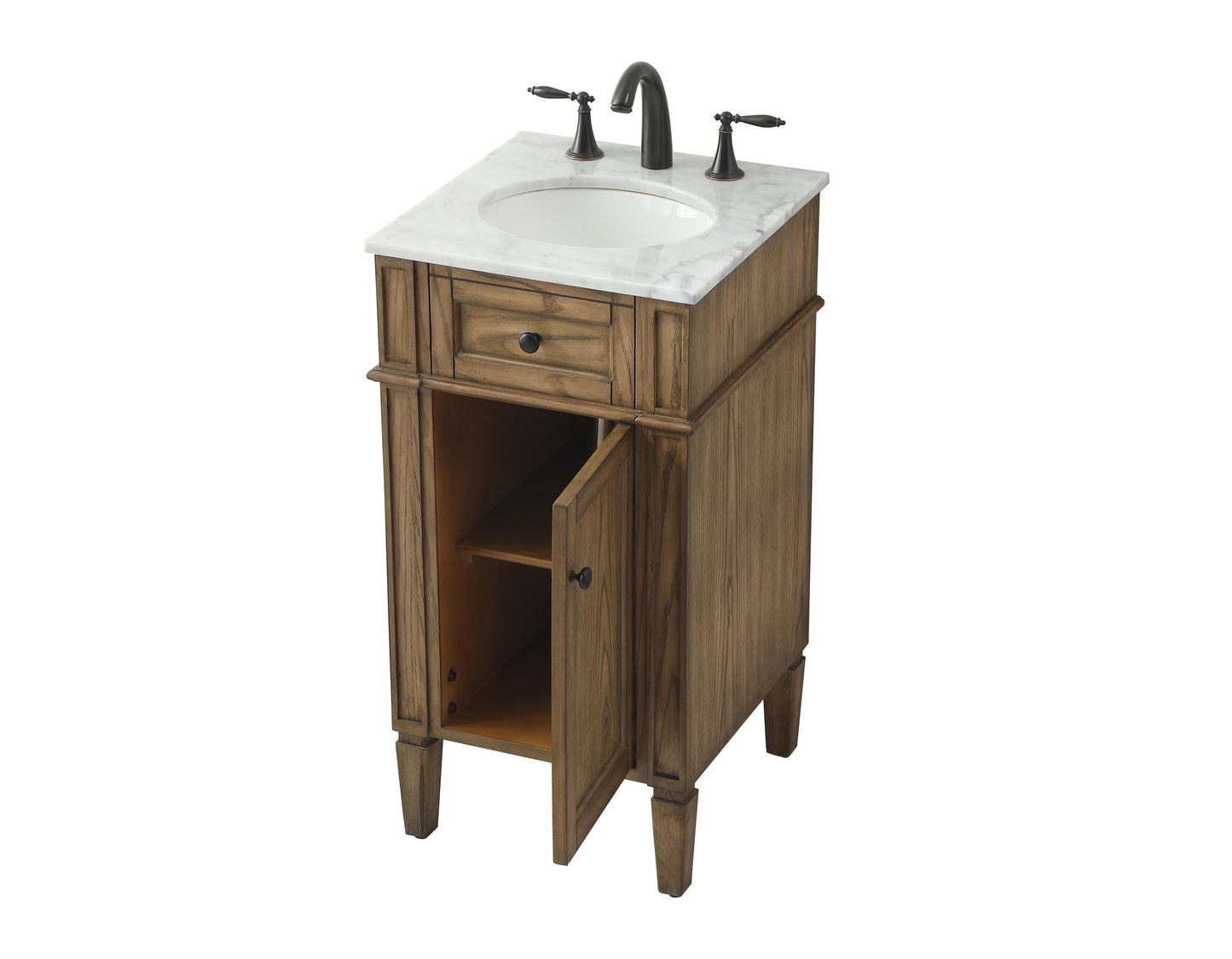 18 inch Single Bathroom Vanity in Driftwood - BC1201835DW