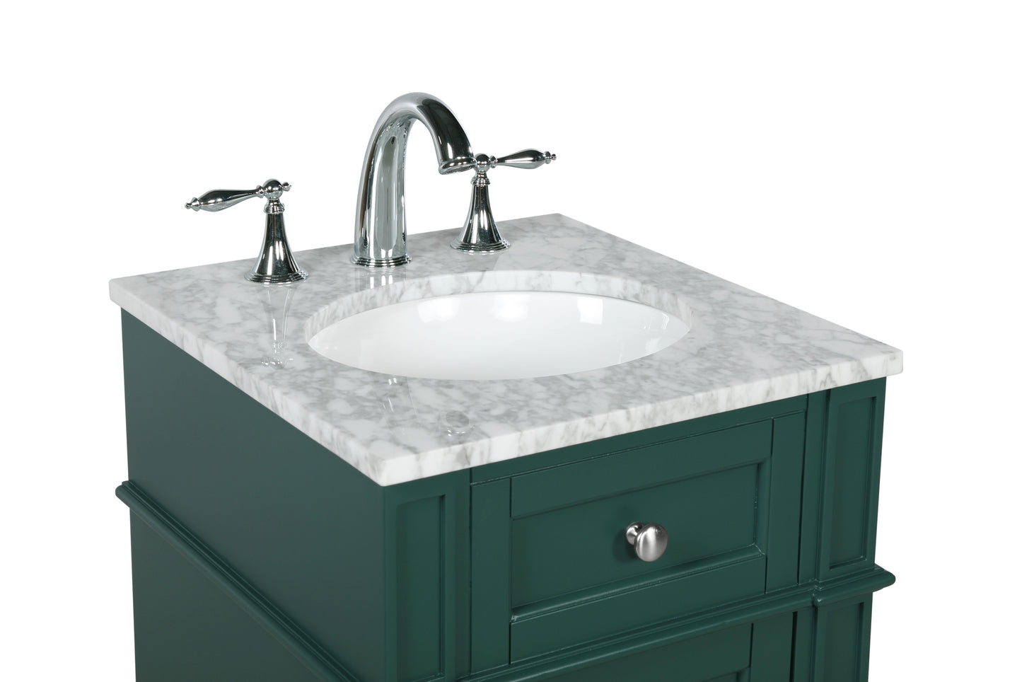 18 inch Single Bathroom Vanity in Green - BC1201835GN