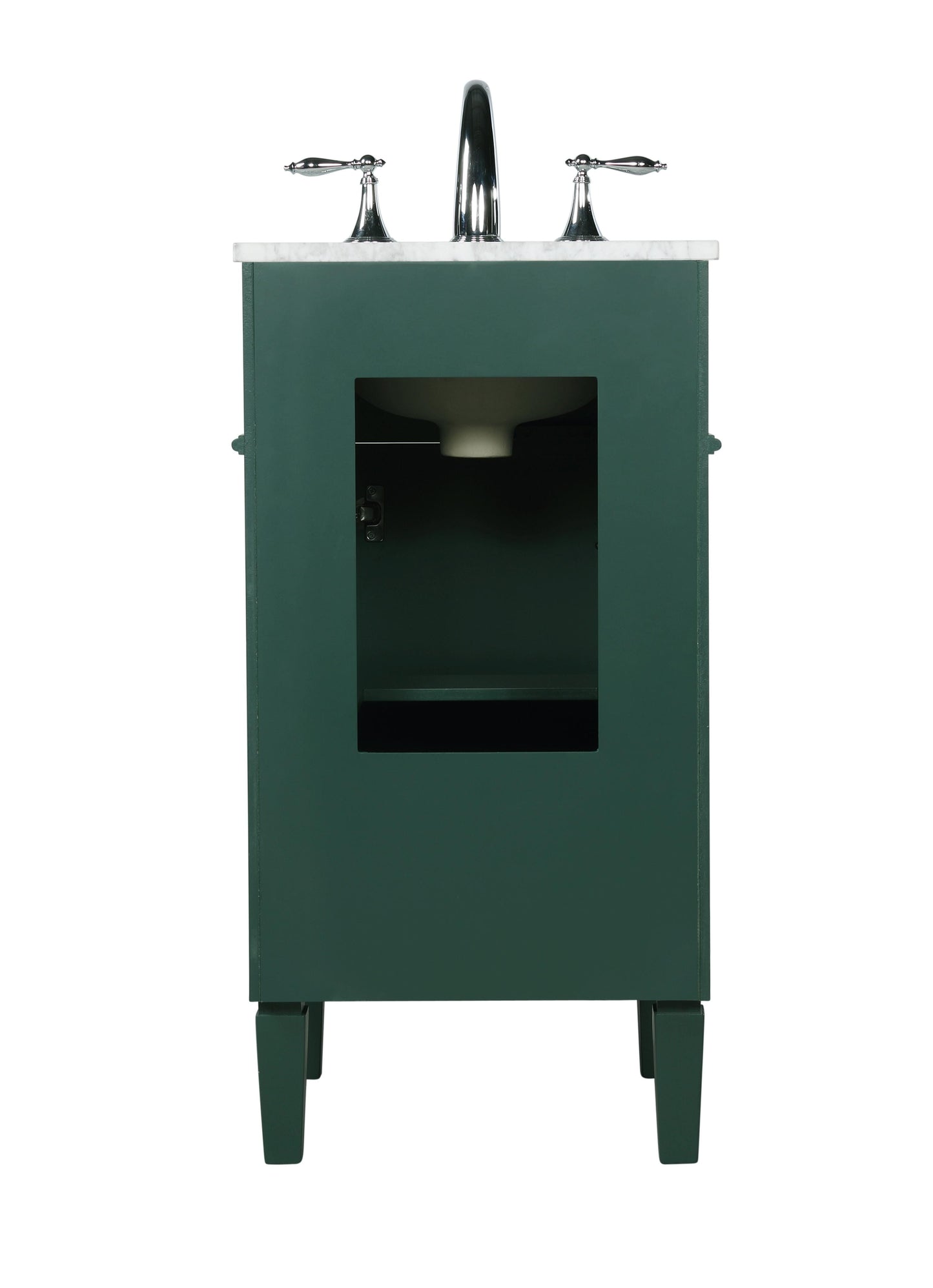 18 inch Single Bathroom Vanity in Green - BC1201835GN