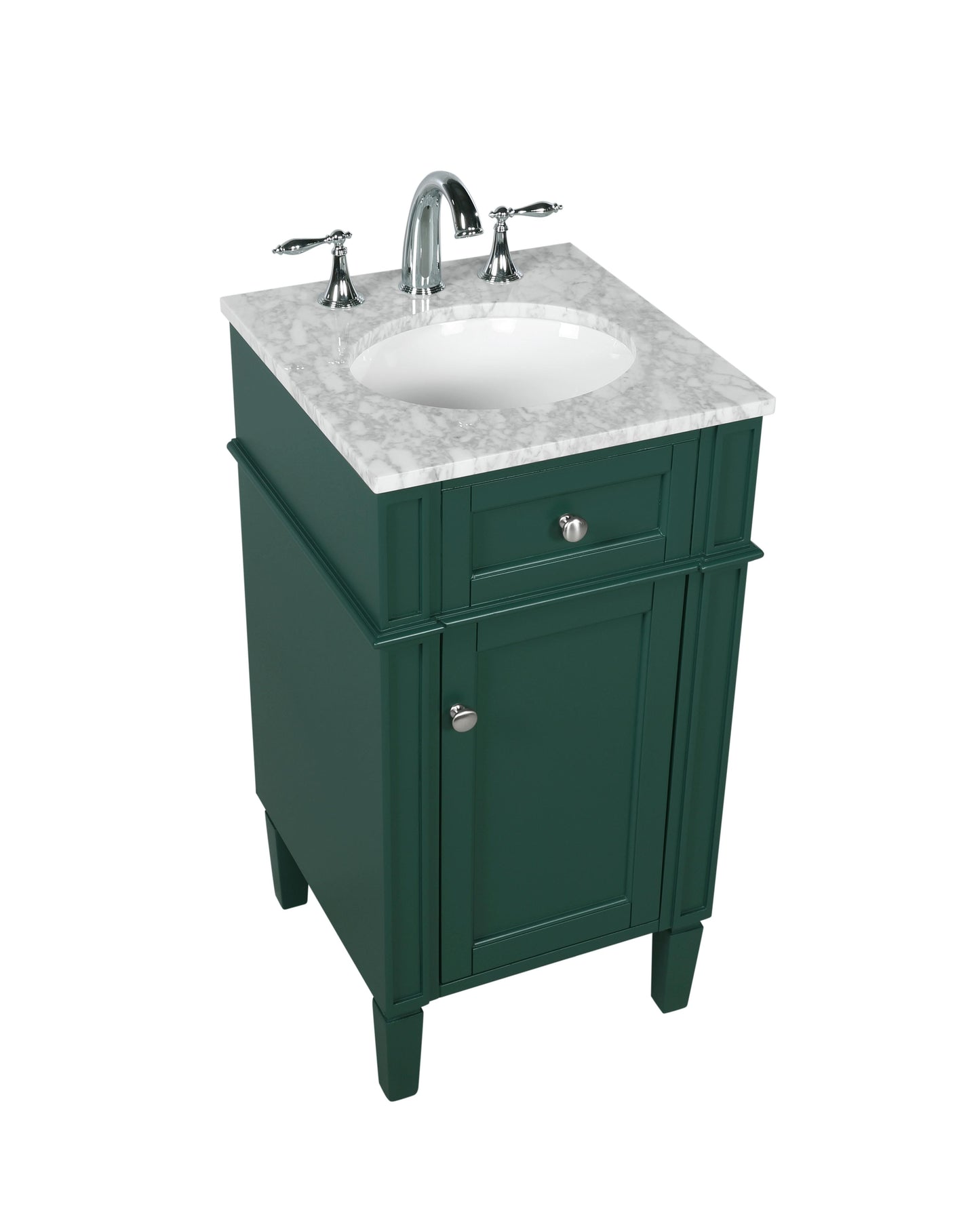 18 inch Single Bathroom Vanity in Green - BC1201835GN