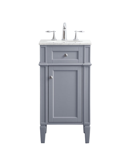 18 in. Single Bathroom Vanity Set in Grey - BC1201835GR