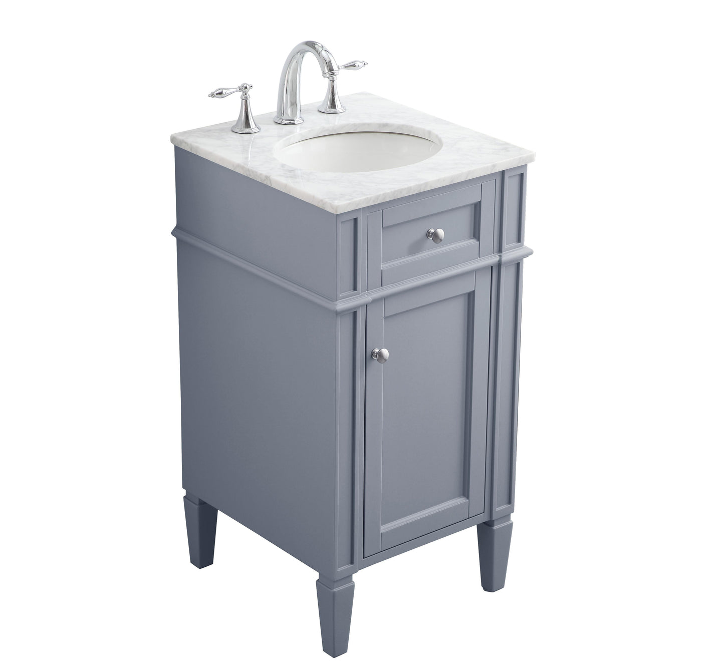 18 in. Single Bathroom Vanity Set in Grey - BC1201835GR