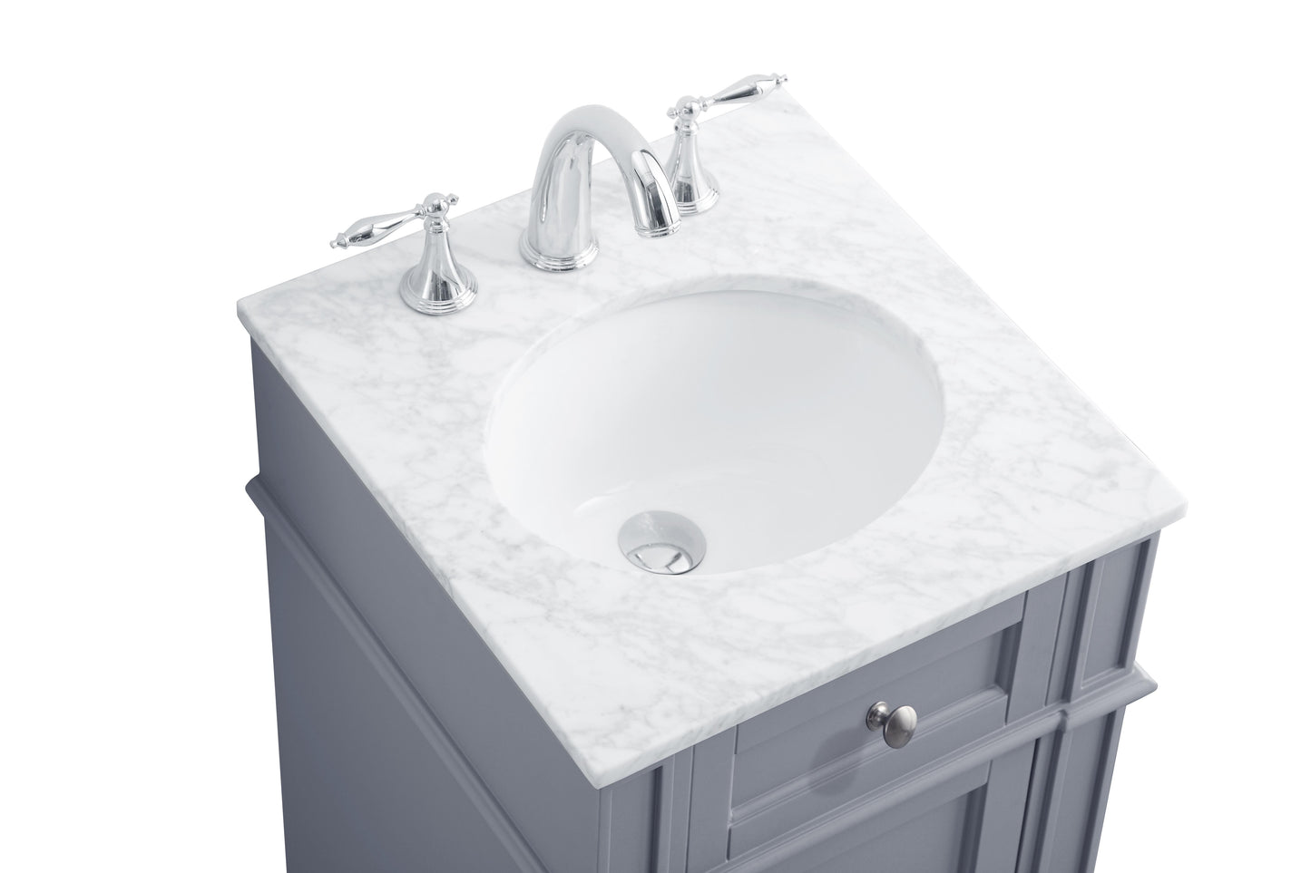 18 in. Single Bathroom Vanity Set in Grey - BC1201835GR