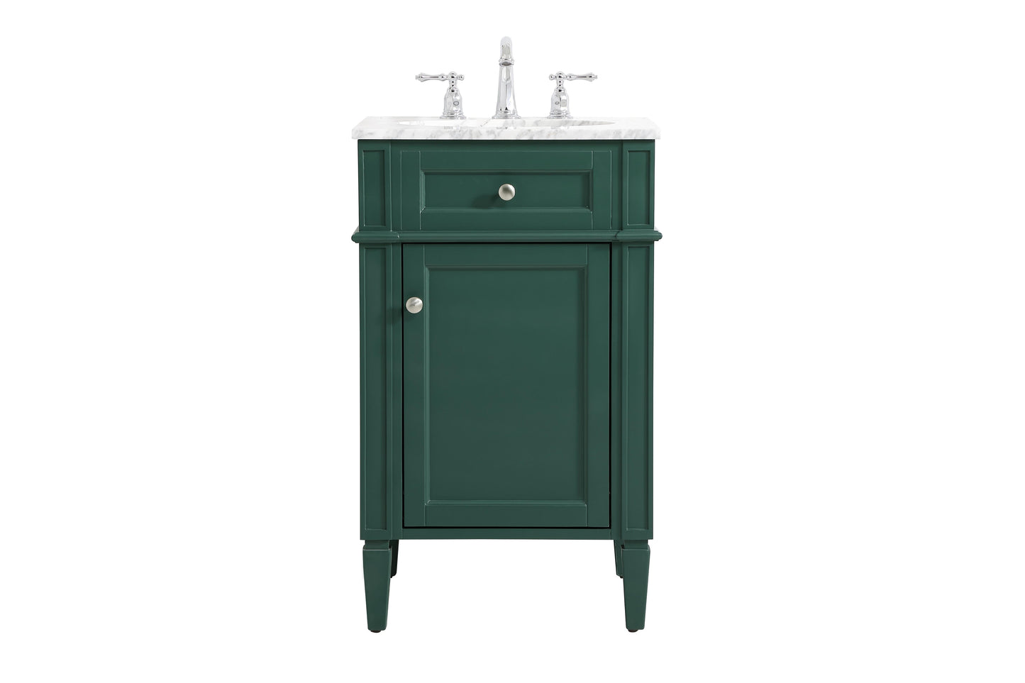 21 inch Single Bathroom Vanity in Green - BC1202135GN