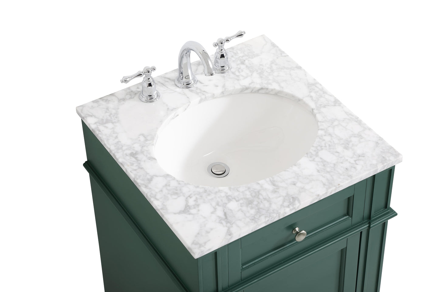 21 inch Single Bathroom Vanity in Green - BC1202135GN