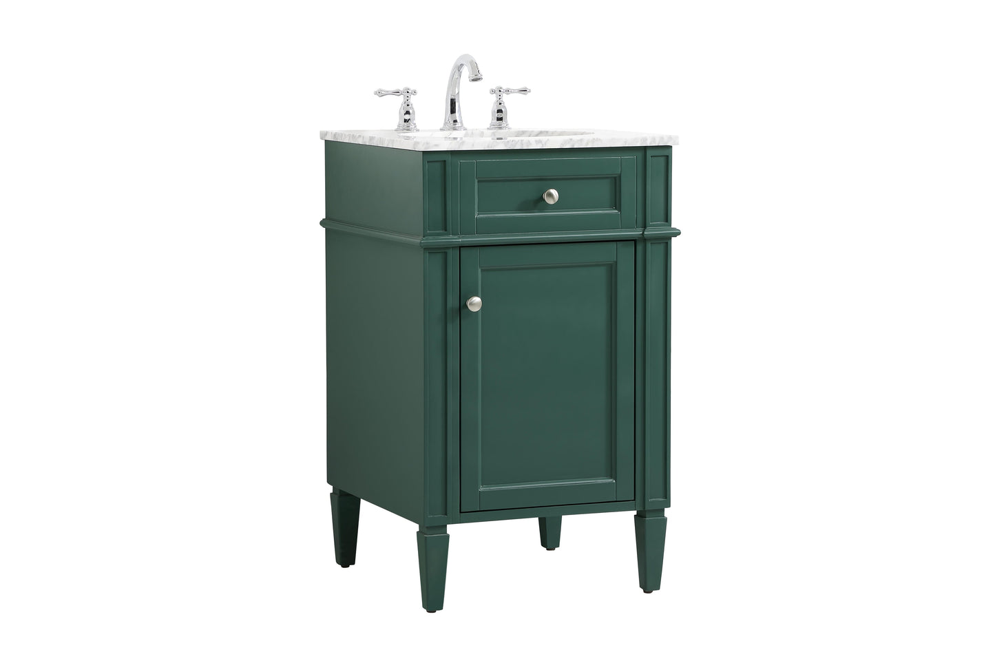 21 inch Single Bathroom Vanity in Green - BC1202135GN