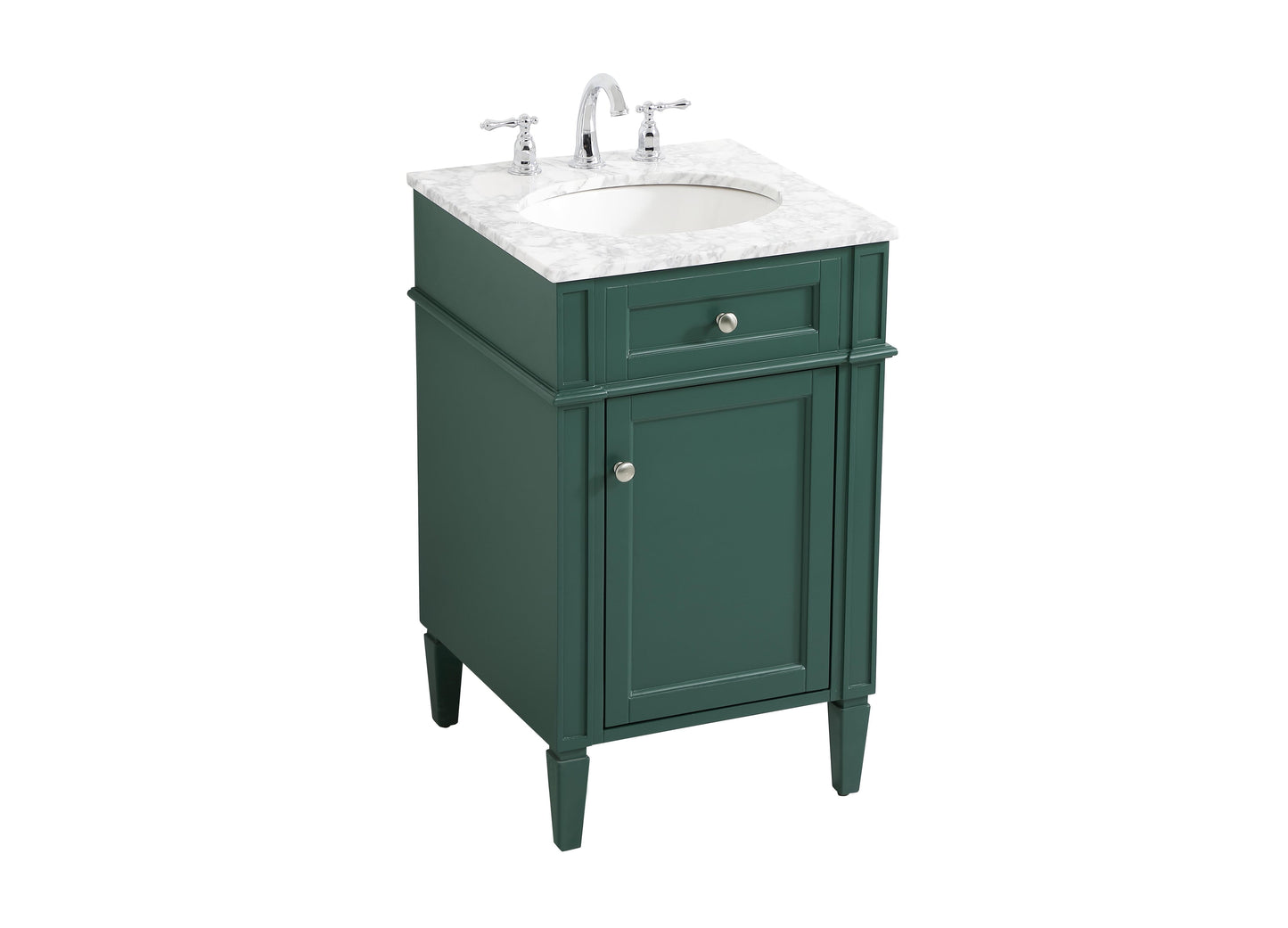 21 inch Single Bathroom Vanity in Green - BC1202135GN