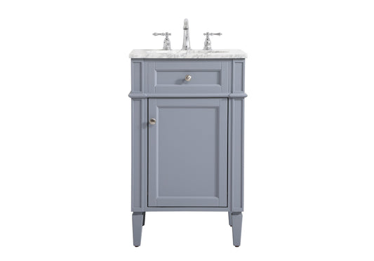 21 inch Single Bathroom Vanity in Grey - BC1202135GR