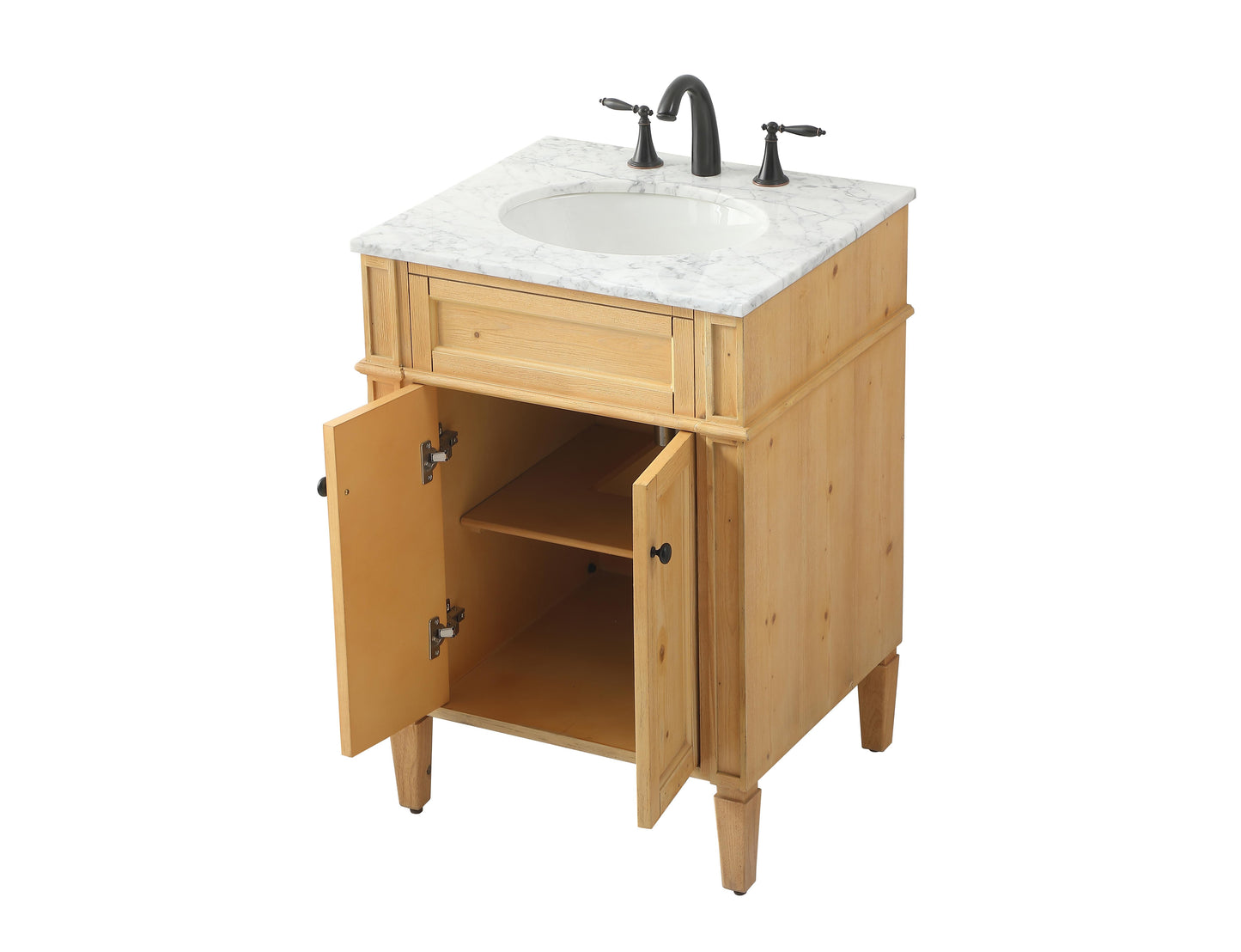 24 inch Single Bathroom Vanity in Natural Wood - BC1202435NW