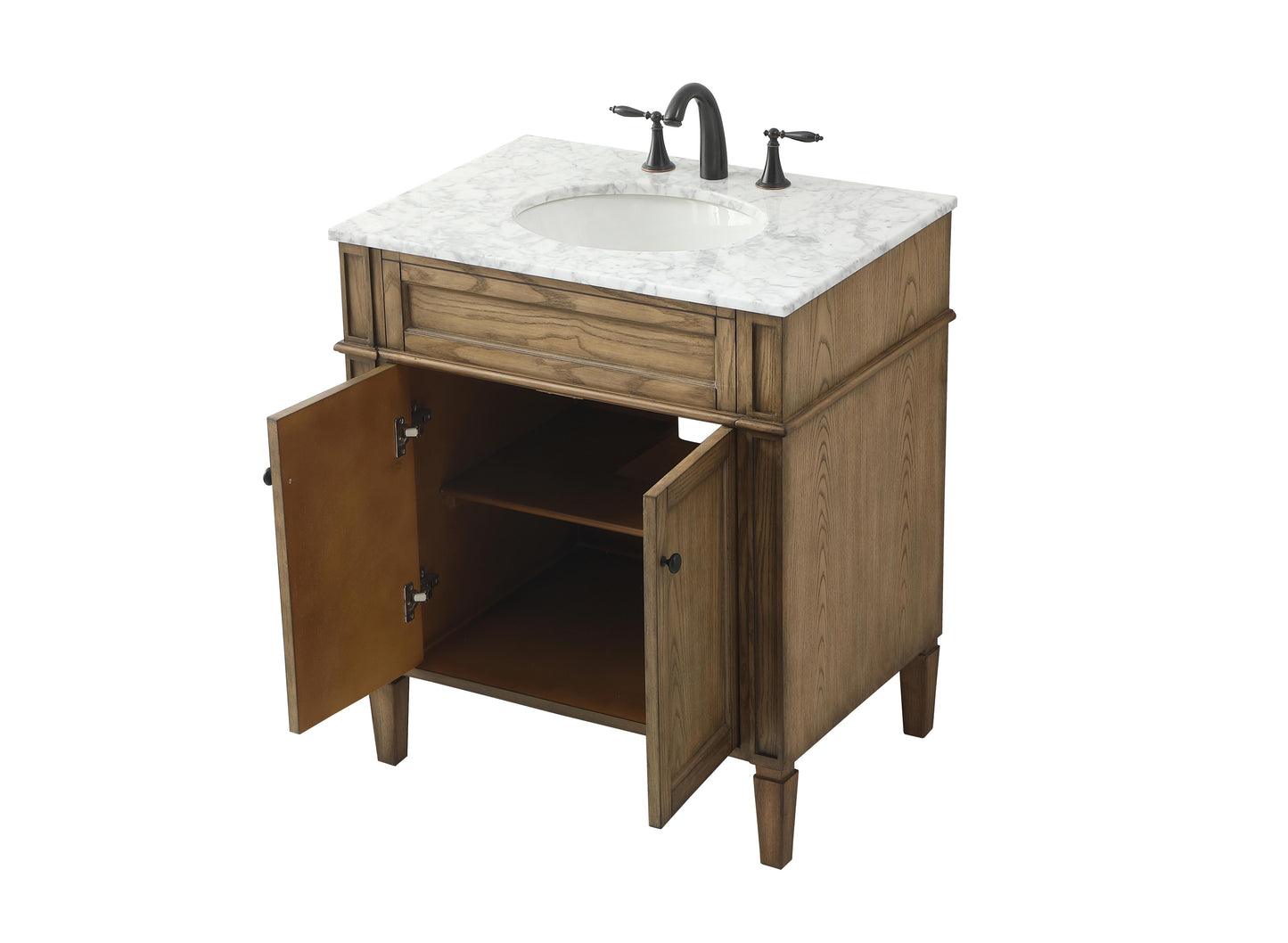 30 inch Single Bathroom Vanity in Driftwood - BC1203035DW