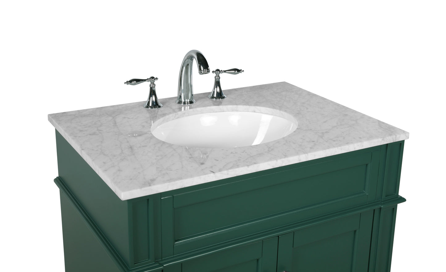 30 inch Single Bathroom Vanity in Green - BC1203035GN