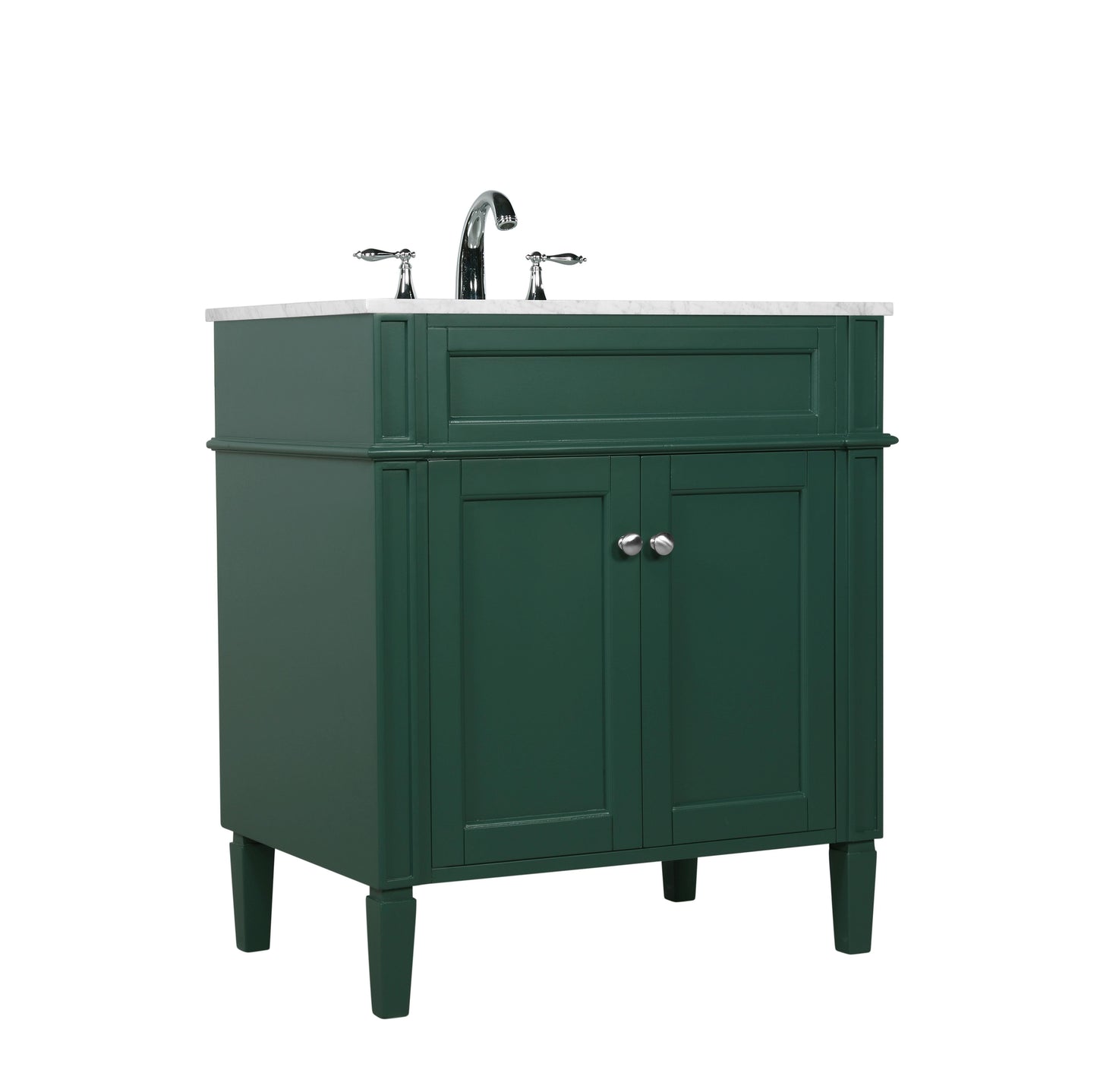 30 inch Single Bathroom Vanity in Green - BC1203035GN