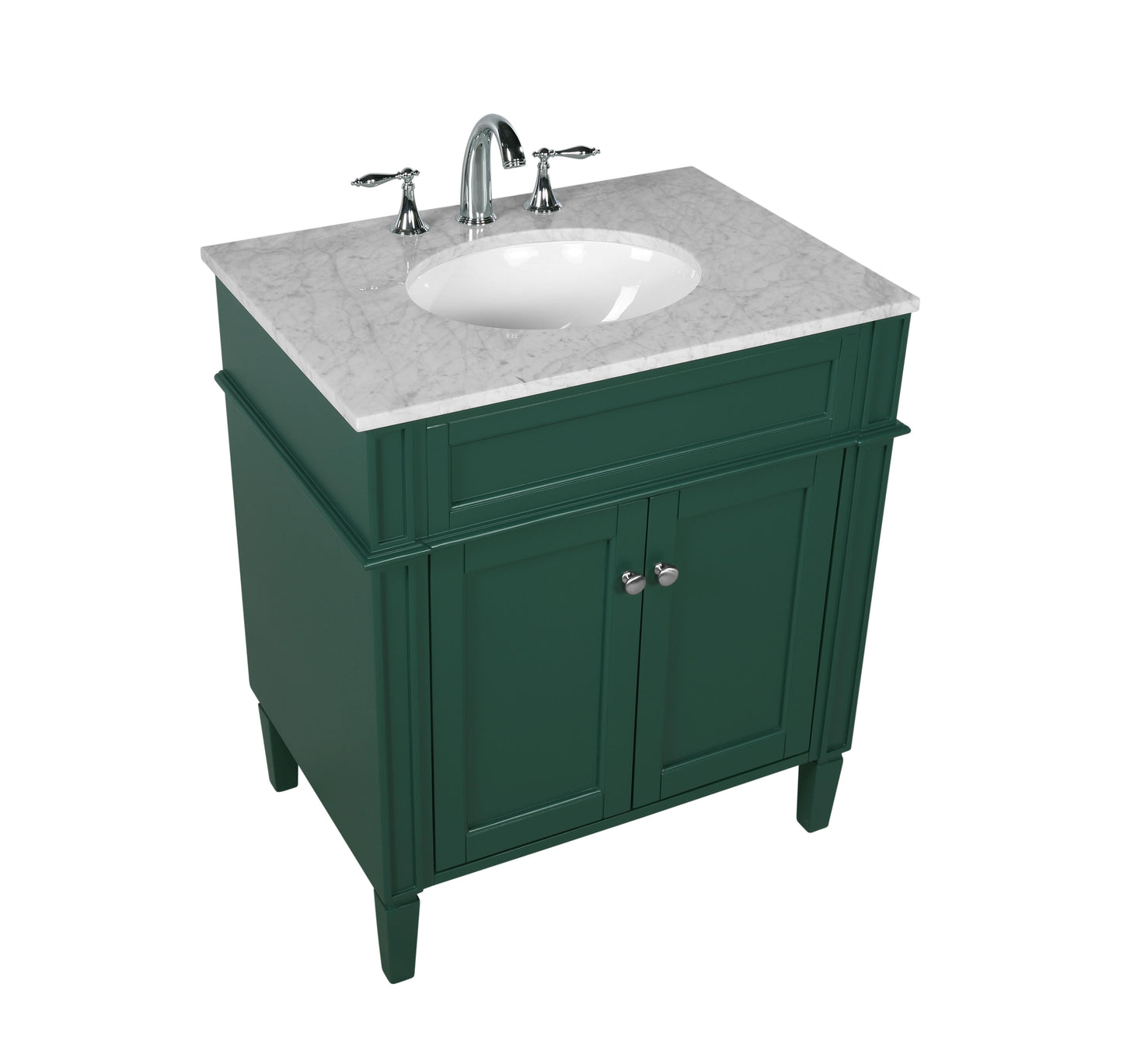 30 inch Single Bathroom Vanity in Green - BC1203035GN