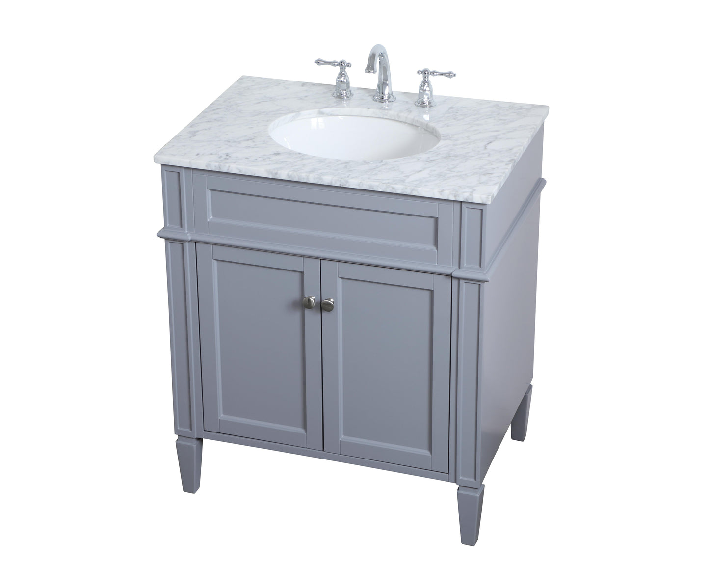 30 inch Single Bathroom Vanity in Grey - BC1203035GR