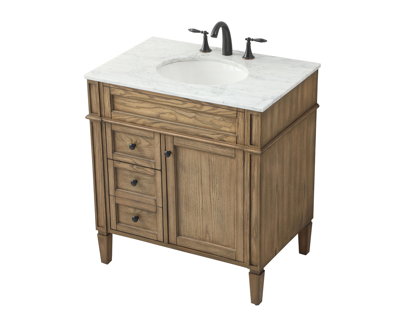 32 inch Single Bathroom Vanity in Driftwood - BC1203235DW