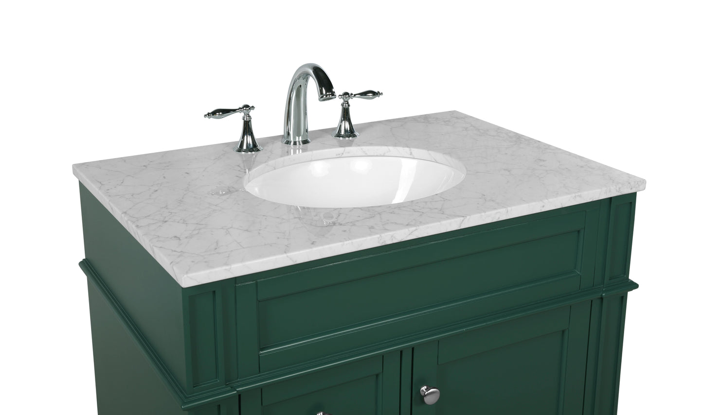 32 inch Single Bathroom Vanity in Green - BC1203235GN