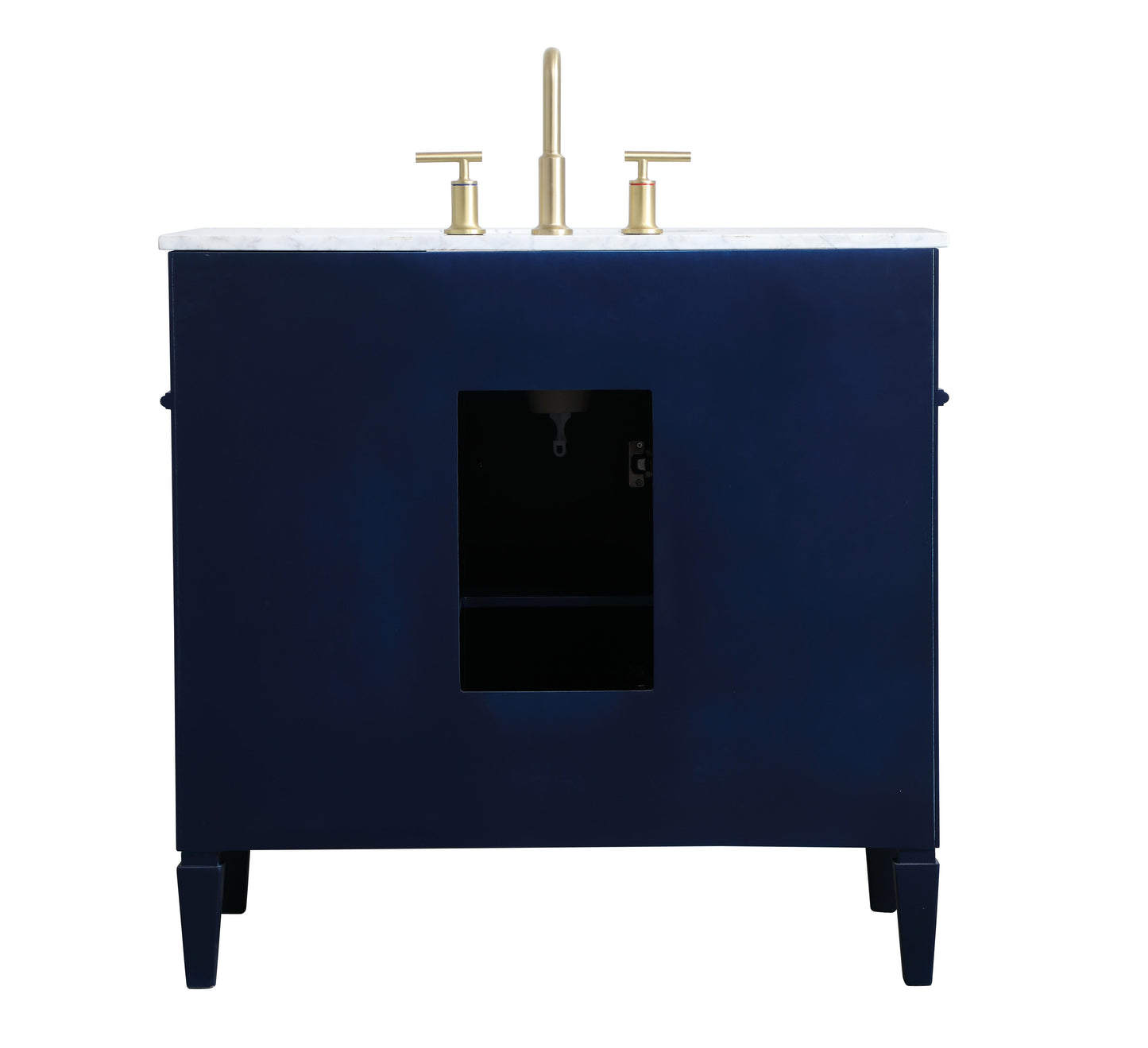 36 inch Single Bathroom Vanity in Blue - BC1203635BL