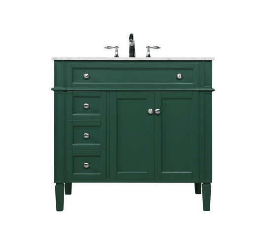 36 inch Single Bathroom Vanity in Green - BC1203635GN