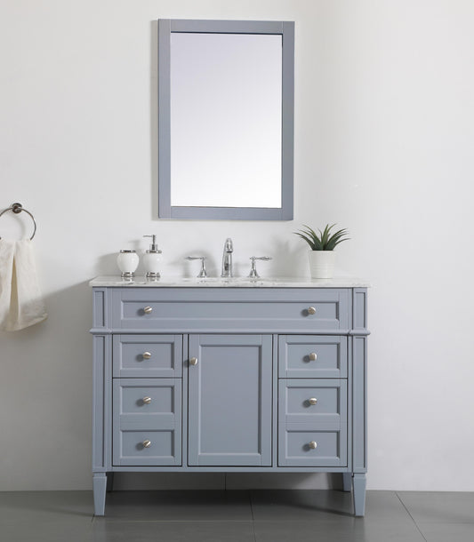 24 in. Single Bathroom Vanity Set in White - BC2802434WH