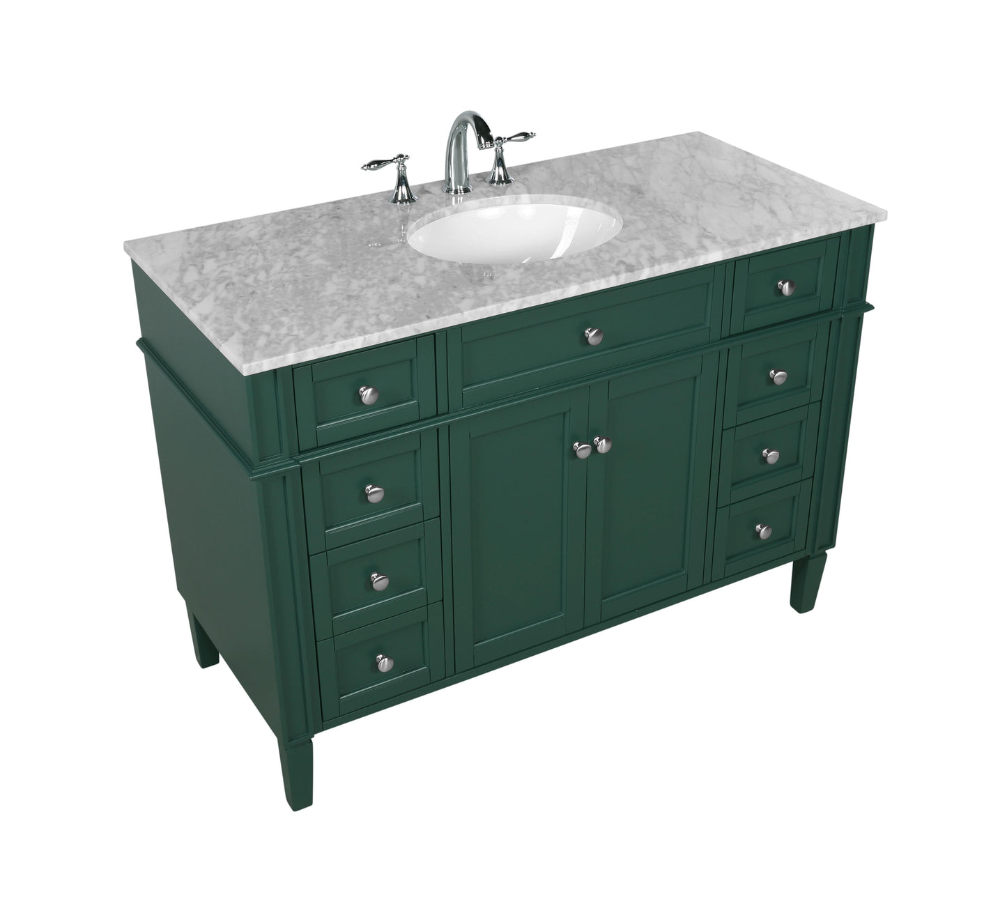 48 inch Single Bathroom Vanity in Green - BC1204835GN