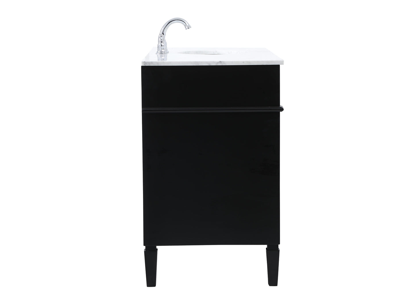 60 inch Single Bathroom Vanity in Black - BC1206035BK