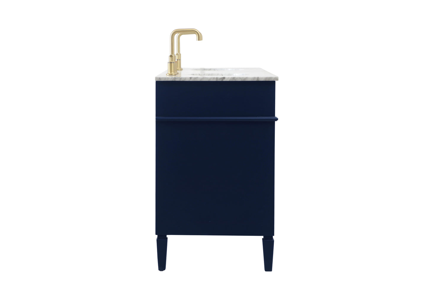 60 inch Double Bathroom Vanity in Blue - BC120D6035BL