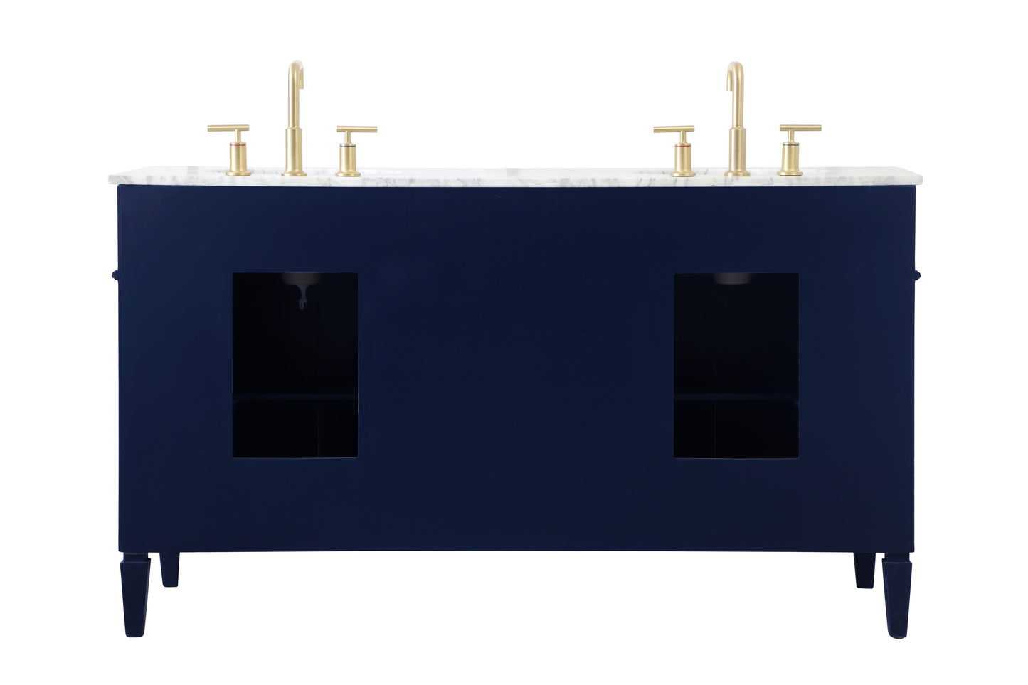 60 inch Double Bathroom Vanity in Blue - BC120D6035BL