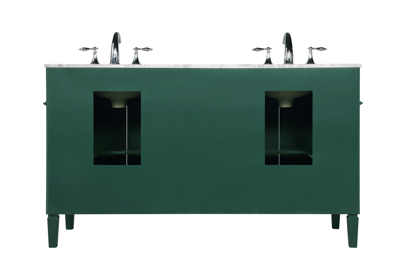 60 inch Double Bathroom Vanity in Green - BC120D6035GN