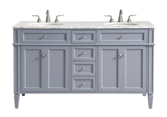 60 in. Double Bathroom Vanity Set in Grey - BC120D6035GR