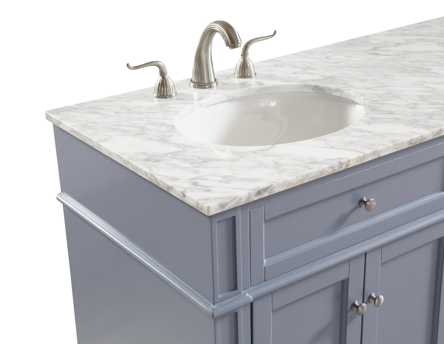 60 in. Double Bathroom Vanity Set in Grey - BC120D6035GR