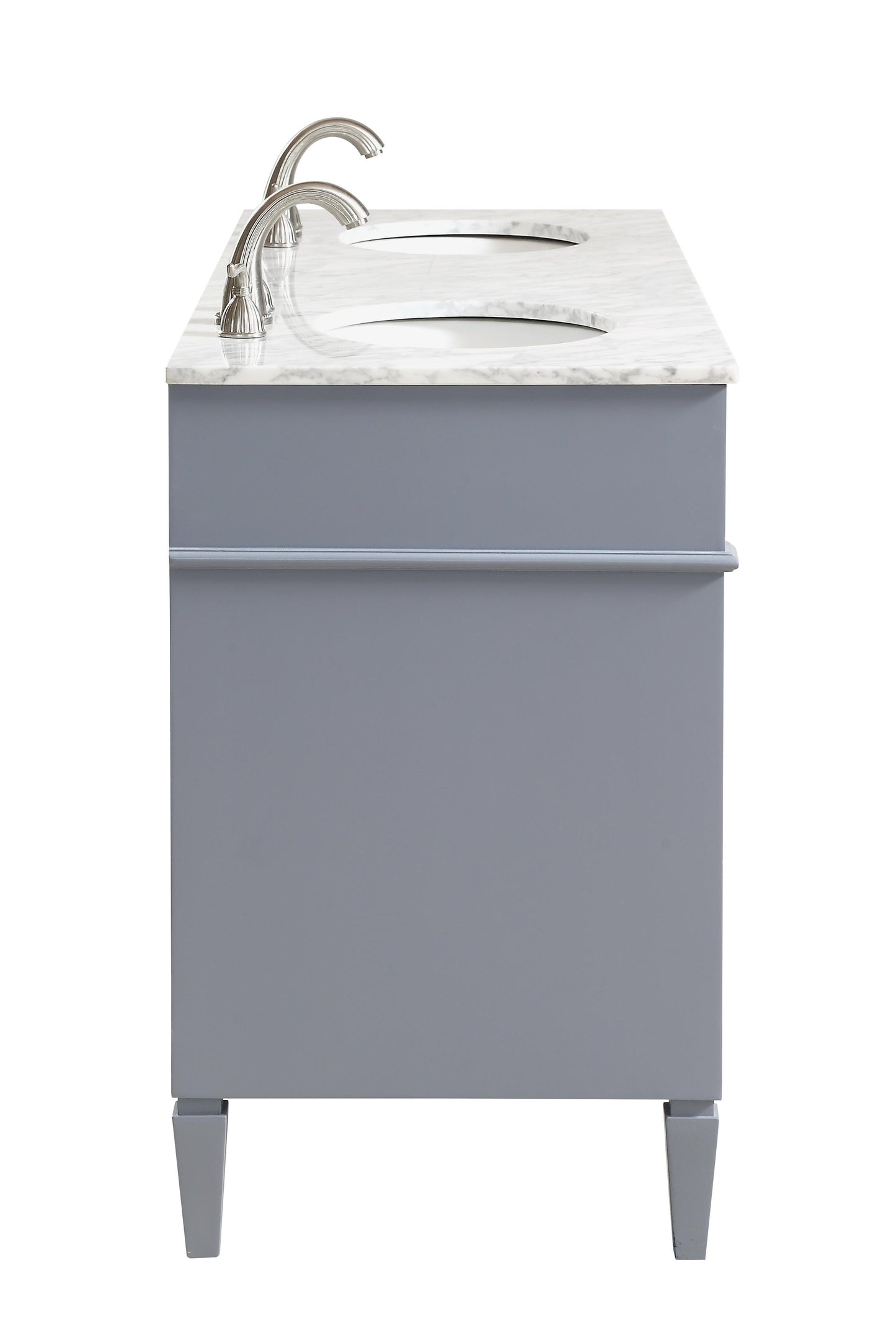 60 in. Double Bathroom Vanity Set in Grey - BC120D6035GR