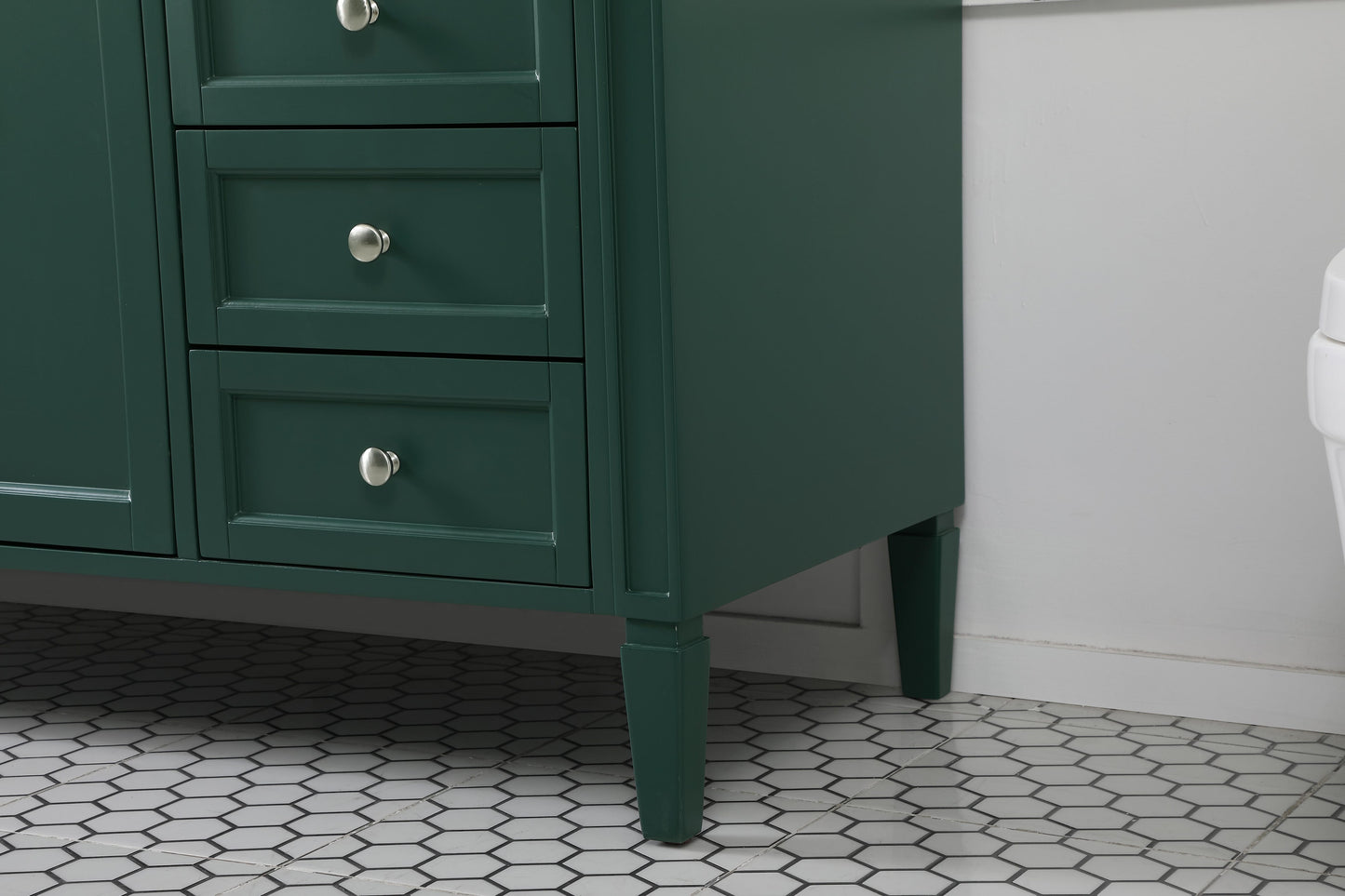 60 inch Single Bathroom Vanity in Green - BC1206035GN