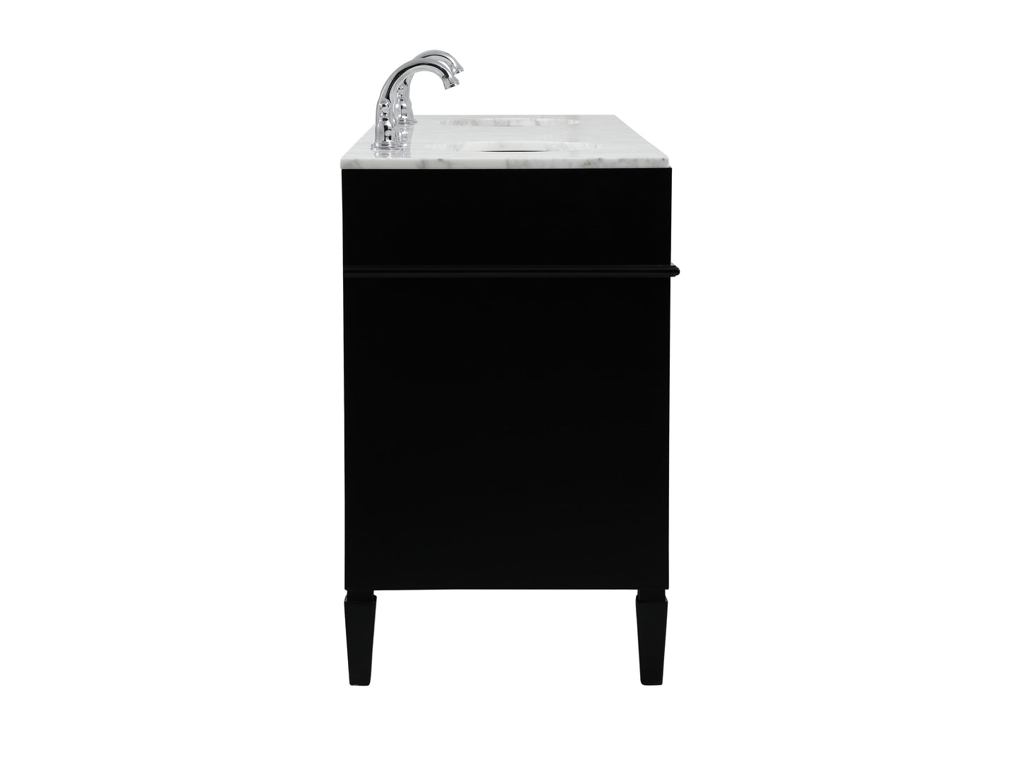 72 inch Double Bathroom Vanity in Black - BC120D7235BK