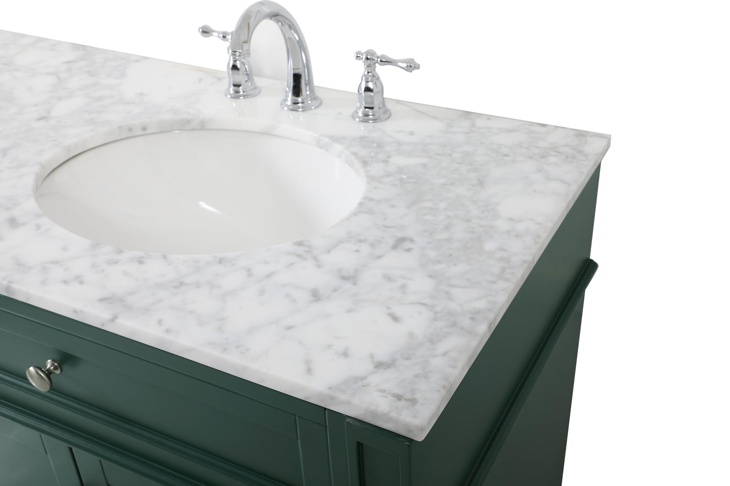 72 inch Double Bathroom Vanity in Green - BC120D7235GN