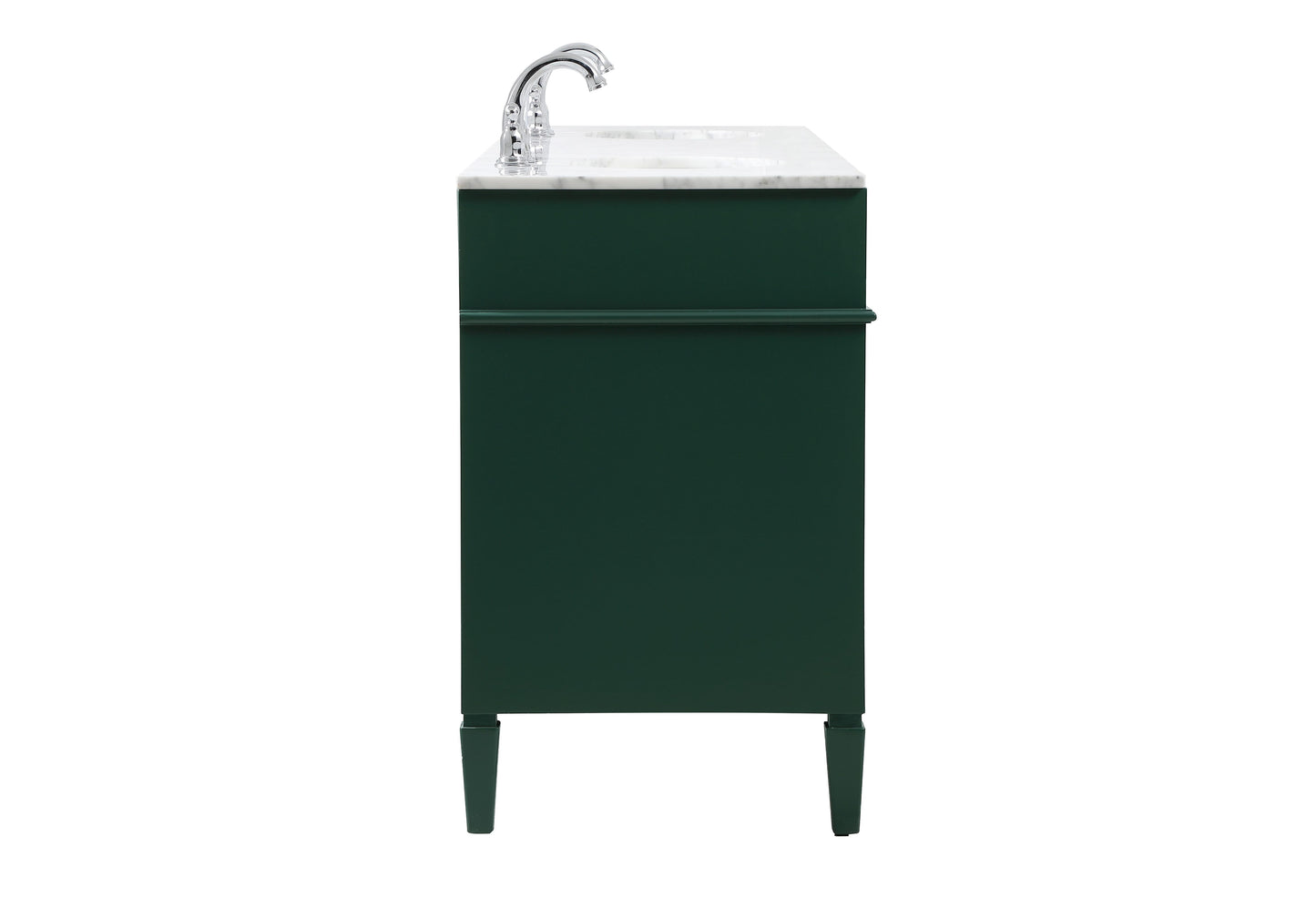 72 inch Double Bathroom Vanity in Green - BC120D7235GN