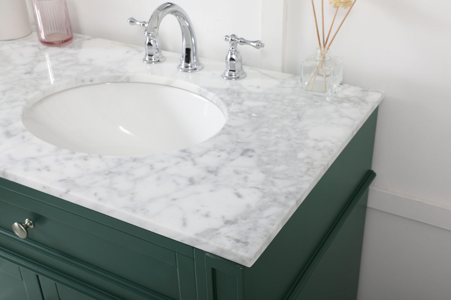 72 inch Double Bathroom Vanity in Green - BC120D7235GN