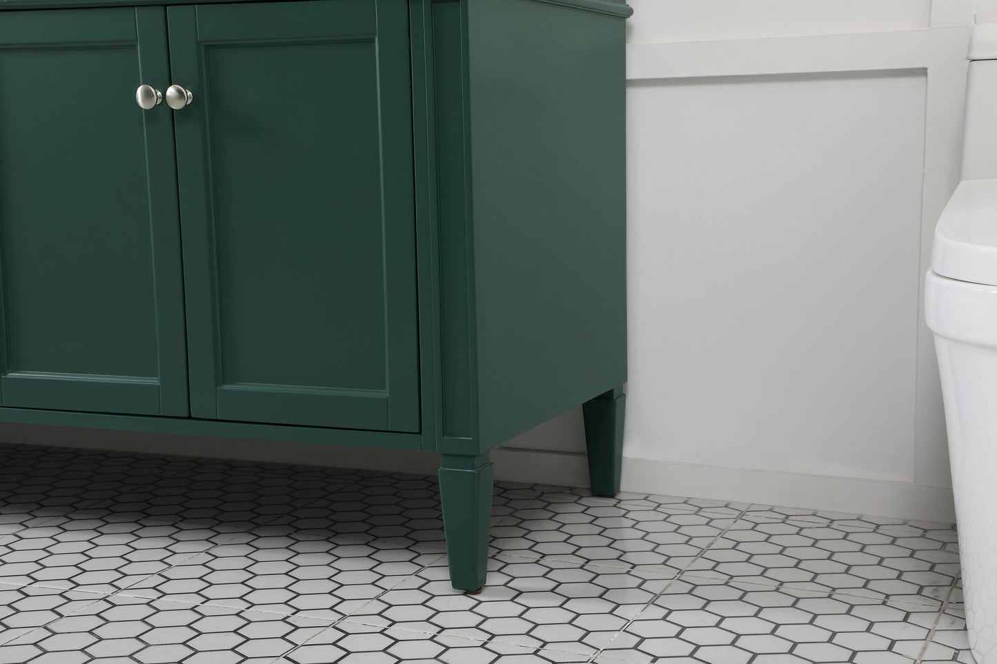 72 inch Double Bathroom Vanity in Green - BC120D7235GN