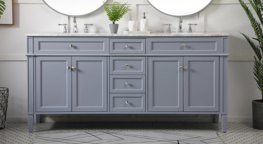 72 inch Double Bathroom Vanity in Grey - BC120D7235GR