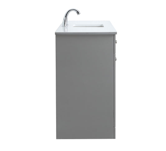 60 Inch ADA Compliant Bathroom Vanity in Grey - BC1406034GR