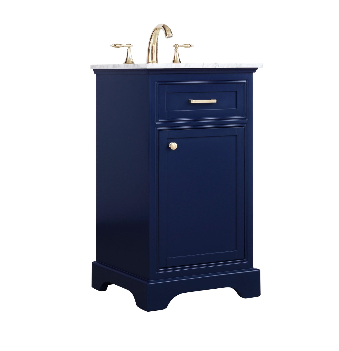 19 inch Single Bathroom Vanity in Blue - BC1501935BL