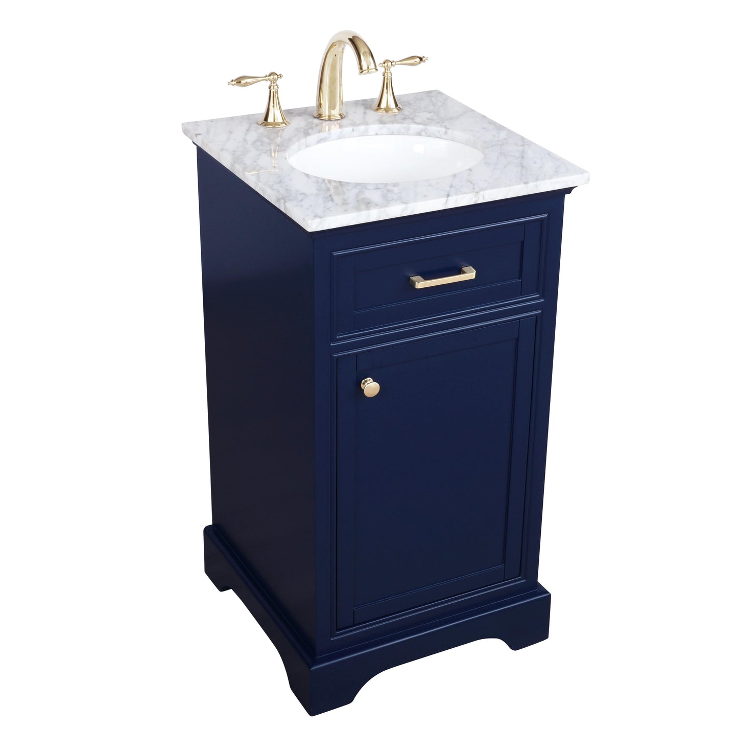 19 inch Single Bathroom Vanity in Blue - BC1501935BL