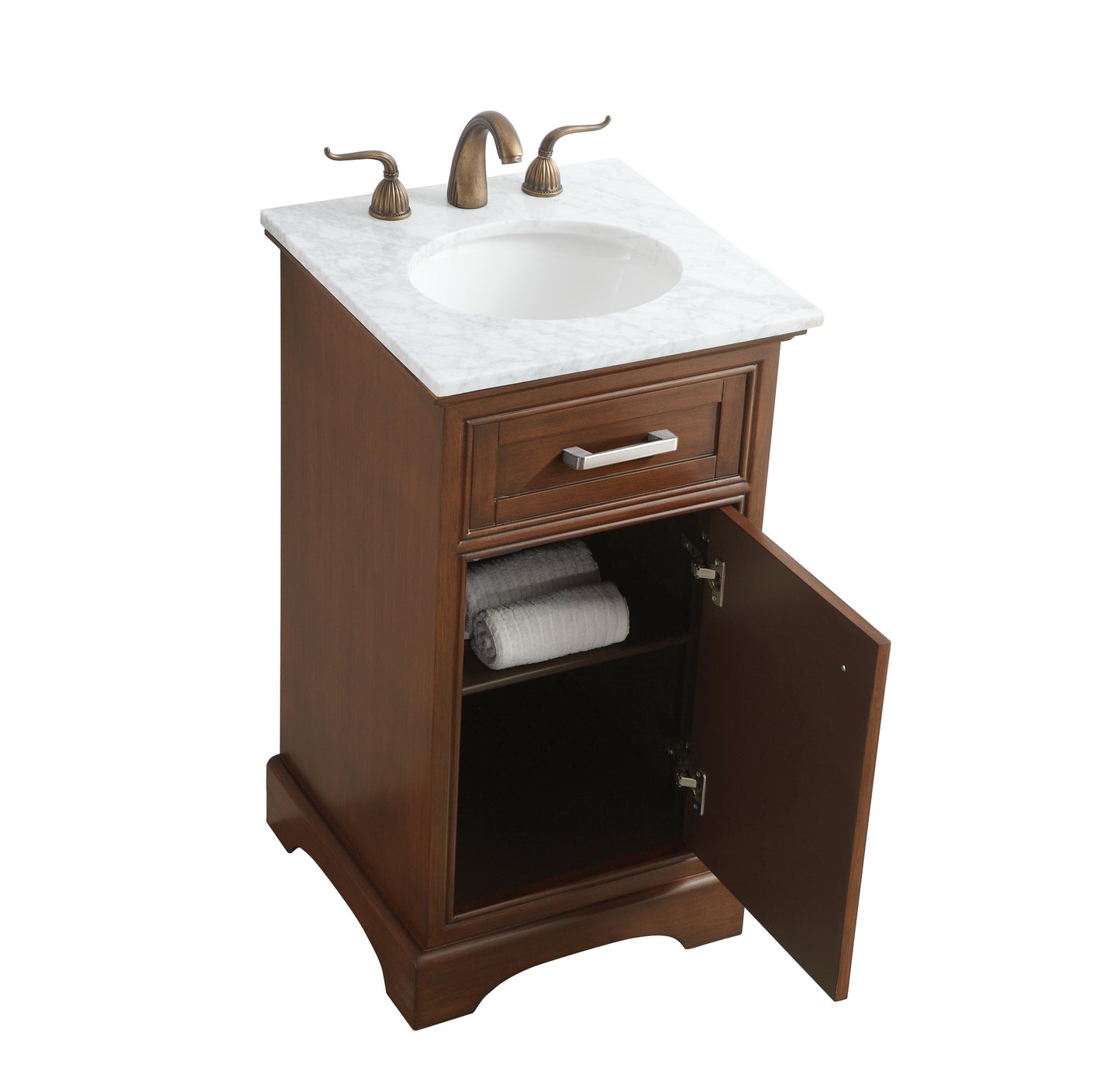 19 in. Single Bathroom Vanity Set in Teak - BC1501935TK