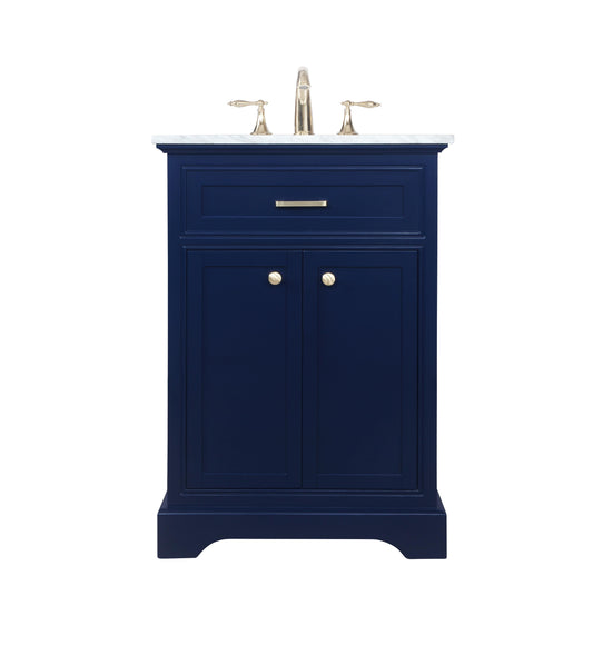 24 inch Single Bathroom Vanity in Blue - BC1502435BL