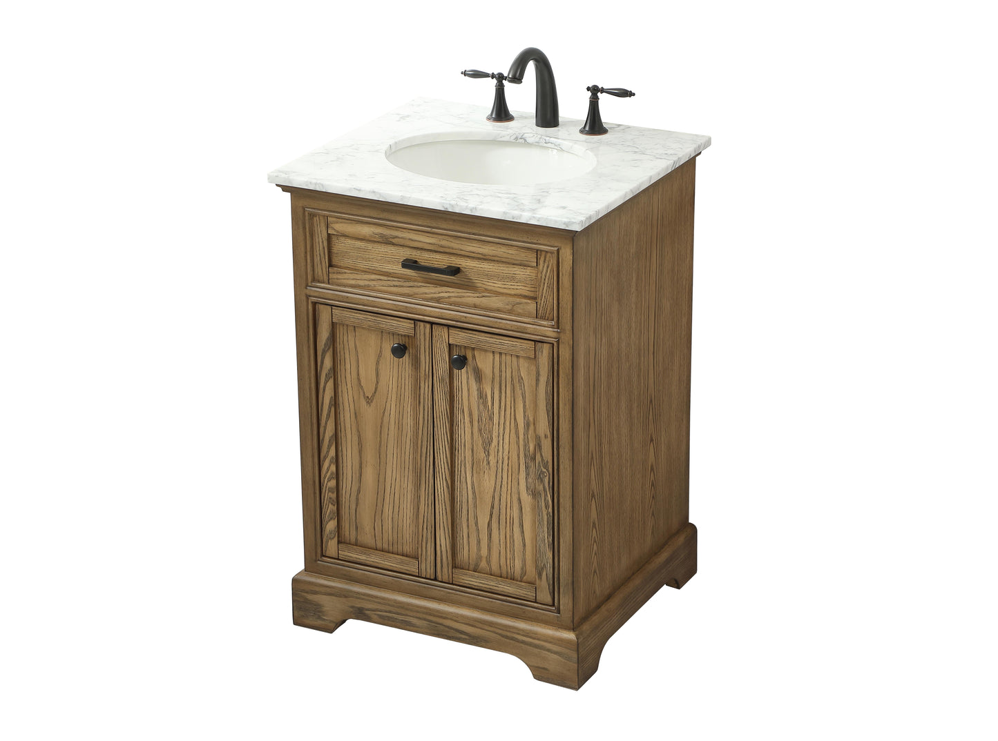 24 inch Single Bathroom Vanity in Driftwood - BC1502435DW