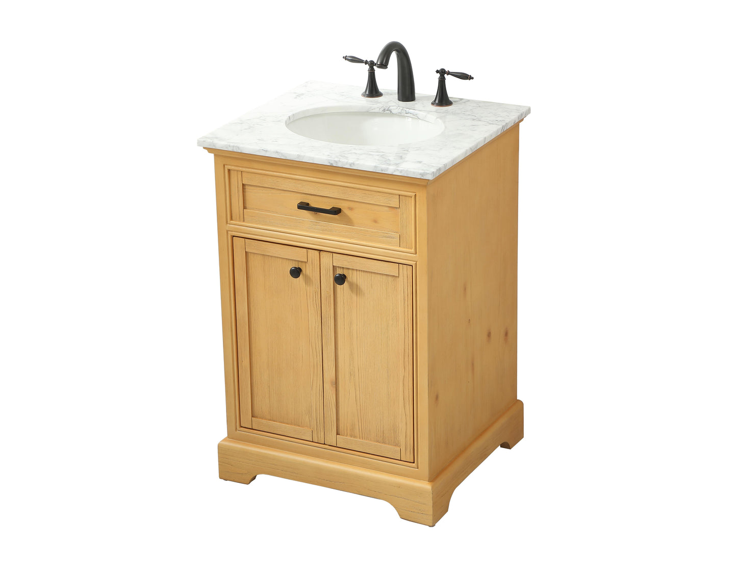 24 inch Single Bathroom Vanity in Natural Wood - BC1502435NW