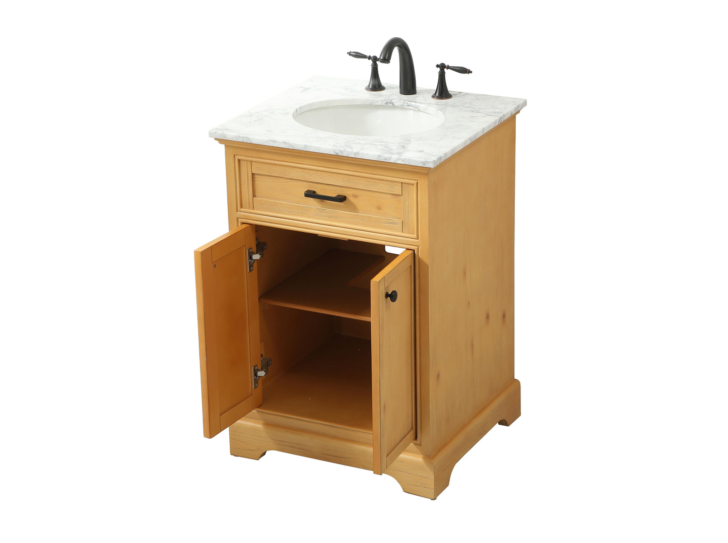 24 inch Single Bathroom Vanity in Natural Wood - BC1502435NW